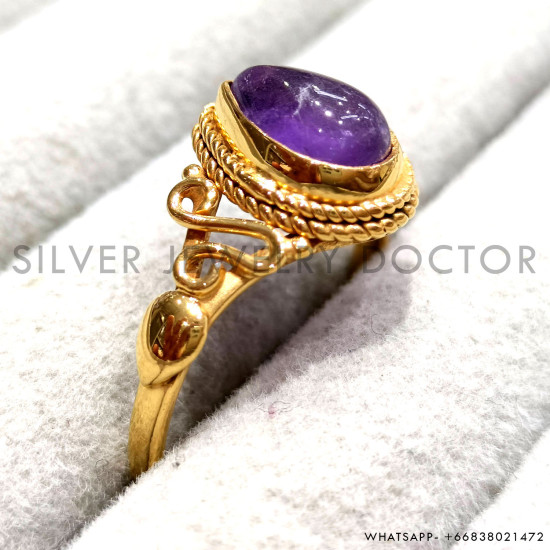 Amethyst 925 Sterling Silver Ring (GR-761) Amethyst 925 Sterling Silver Ring (GR-761)