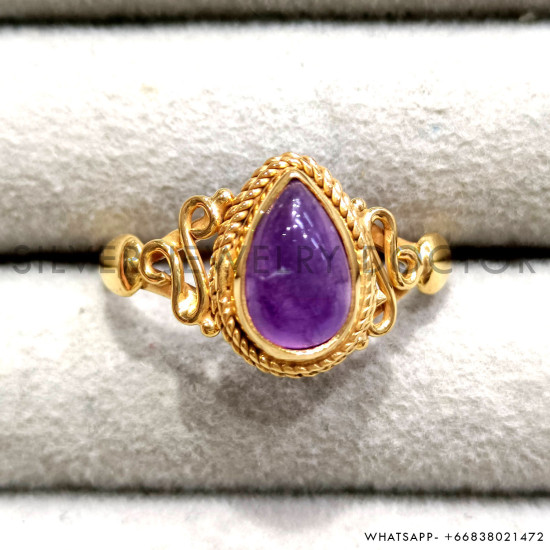 Amethyst 925 Sterling Silver Ring (GR-761) Amethyst 925 Sterling Silver Ring (GR-761)