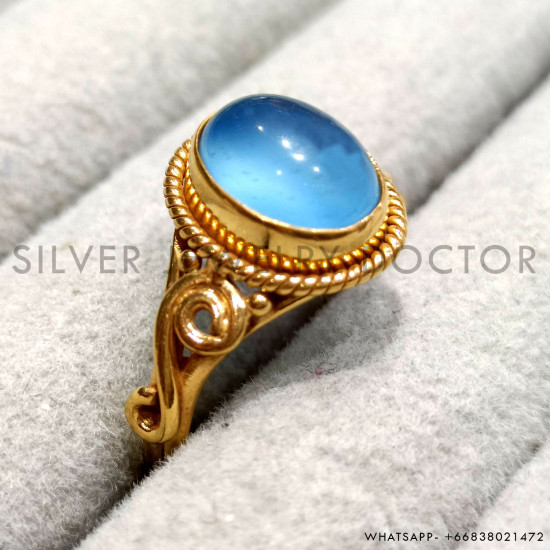 Chalcedony 925 Sterling Silver Ring (GR-764) Chalcedony 925 Sterling Silver Ring (GR-764)