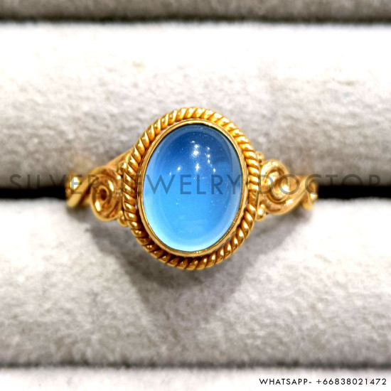 Chalcedony 925 Sterling Silver Ring (GR-764) Chalcedony 925 Sterling Silver Ring (GR-764)
