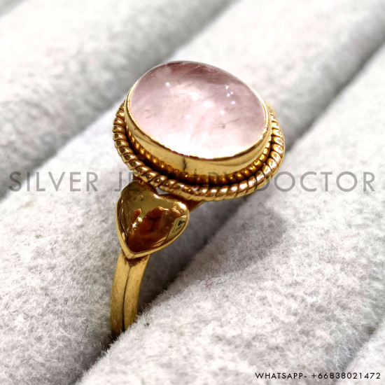 Rose Quartz 925 Sterling Silver Ring (GR-769) Rose Quartz 925 Sterling Silver Ring (GR-769)