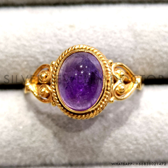 Amethyst 925 Sterling Silver Ring (GR-772) Amethyst 925 Sterling Silver Ring (GR-772)