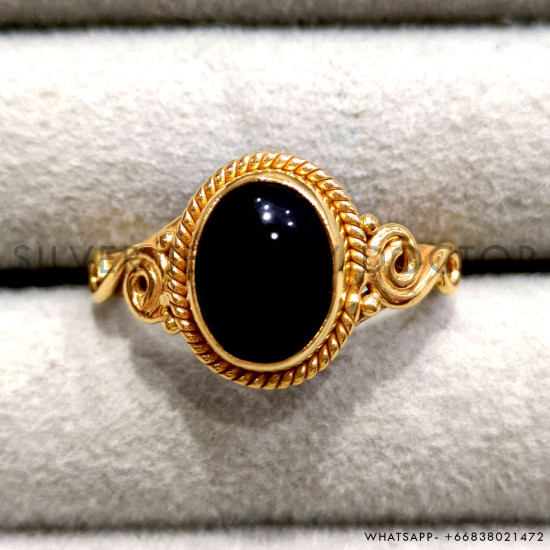 Black Onyx 925 Sterling Silver Ring (GR-777) Black Onyx 925 Sterling Silver Ring (GR-777)