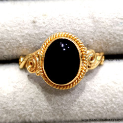Onyx 925 Sterling Silver Ring (GR-780)