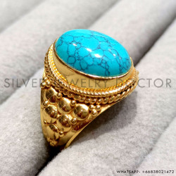 Turquoise 925 Sterling Silver Ring (GR-783) Turquoise 925 Sterling Silver Ring (GR-783)