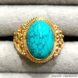 Turquoise 925 Sterling Silver Ring (GR-783)
