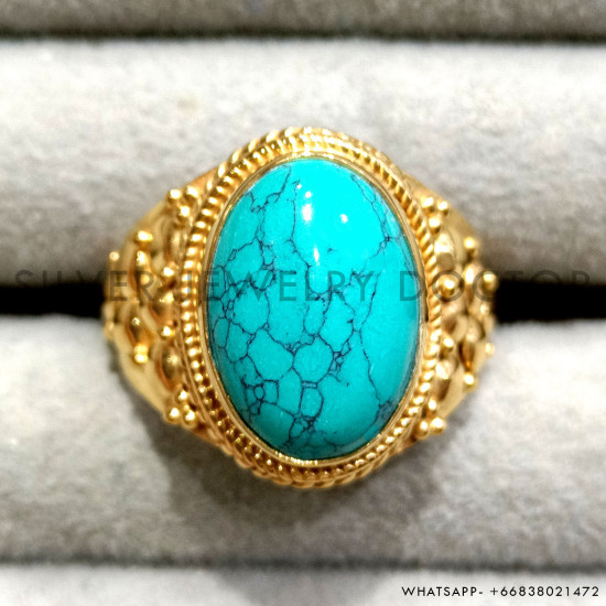 Turquoise 925 Sterling Silver Ring (GR-783)