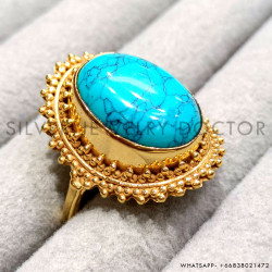 Turquoise 925 Sterling Silver Ring (GR-787) Turquoise 925 Sterling Silver Ring (GR-787)