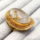 Golden Rutile 925 Sterling Silver Ring (GR-796) Golden Rutile 925 Sterling Silver Ring (GR-796)