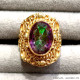 Mystic Topaz 925 Sterling Silver Ring (GR-801) Mystic Topaz 925 Sterling Silver Ring (GR-801)
