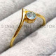 Blue Topaz 925 Sterling Silver Ring (GR-804)