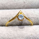 Blue Topaz 925 Sterling Silver Ring (GR-804)