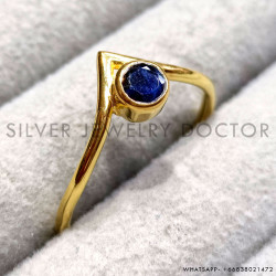Sapphire 925 Sterling Silver Ring (GR-806)