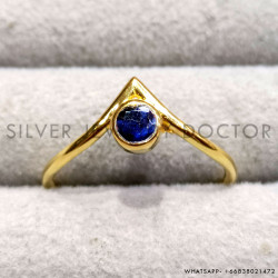 Sapphire 925 Sterling Silver Ring (GR-806)