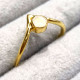 Genuine Gold Plated Sterling Silver Jewelry Crystal Gemstone Fine Ring GR-809
