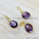 Amethyst 925 Sterling Silver Jewelry Set (GS-568) Amethyst 925 Sterling Silver Jewelry Set (GS-568)