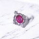 Wholesale Multi-Gemstone 925 Silver Vintage Gothic Lace Rings | MYS BR104 Wholesale Multi-Gemstone 925 Silver Vintage Gothic Lace Rings | MYS BR104