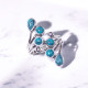 Wholesale Multi-Gemstone 6-Stone 925 Silver Branch Cluster Rings | MYS BR105 Wholesale Multi-Gemstone 6-Stone 925 Silver Branch Cluster Rings | MYS BR105