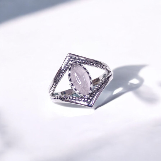 Wholesale Multi-Gemstone Marquise 925 Silver Geometric Cage Rings | MYS BR106 Wholesale Multi-Gemstone Marquise 925 Silver Geometric Cage Rings | MYS BR106