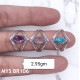 Wholesale Multi-Gemstone Marquise 925 Silver Geometric Cage Rings | MYS BR106 Wholesale Multi-Gemstone Marquise 925 Silver Geometric Cage Rings | MYS BR106