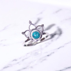 Wholesale Multi-Gemstone 925 Silver Lotus Crown Tiara Rings | MYS BR107 Wholesale Multi-Gemstone 925 Silver Lotus Crown Tiara Rings | MYS BR107