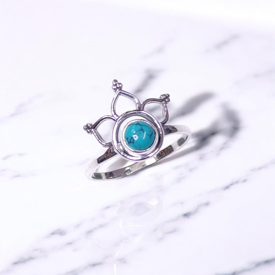 Wholesale Multi-Gemstone 925 Silver Lotus Crown Tiara Rings | MYS BR107 Wholesale Multi-Gemstone 925 Silver Lotus Crown Tiara Rings | MYS BR107