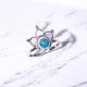 Wholesale Multi-Gemstone 925 Silver Lotus Crown Tiara Rings | MYS BR107 Wholesale Multi-Gemstone 925 Silver Lotus Crown Tiara Rings | MYS BR107