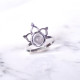Wholesale Multi-Gemstone 925 Silver Lotus Crown Tiara Rings | MYS BR107 Wholesale Multi-Gemstone 925 Silver Lotus Crown Tiara Rings | MYS BR107