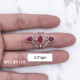 Wholesale Ruby 3-Stone 925 Silver Open Cage Rings | MYS BR110 Wholesale Ruby 3-Stone 925 Silver Open Cage Rings | MYS BR110