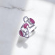 Wholesale Multi-Gemstone 3-Stone 925 Silver Infinity Cage Rings | MYS BR111 Wholesale Multi-Gemstone 3-Stone 925 Silver Infinity Cage Rings | MYS BR111
