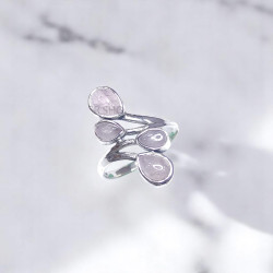 Wholesale Multi-Gemstone 4-Stone 925 Silver Branch Bypass Rings | MYS BR112 Wholesale Multi-Gemstone 4-Stone 925 Silver Branch Bypass Rings | MYS BR112