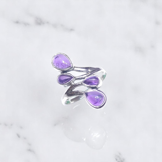 Wholesale Multi-Gemstone 4-Stone 925 Silver Branch Bypass Rings | MYS BR112 Wholesale Multi-Gemstone 4-Stone 925 Silver Branch Bypass Rings | MYS BR112
