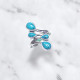 Wholesale Multi-Gemstone 4-Stone 925 Silver Branch Bypass Rings | MYS BR112 Wholesale Multi-Gemstone 4-Stone 925 Silver Branch Bypass Rings | MYS BR112