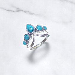 Wholesale Multi-Gemstone 5-Stone 925 Silver Chevron Crown Rings | MYS BR113 Wholesale Multi-Gemstone 5-Stone 925 Silver Chevron Crown Rings | MYS BR113