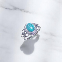 Wholesale Multi-Gemstone 925 Silver Vintage Balinese Rings | MYS BR114 Wholesale Multi-Gemstone 925 Silver Vintage Balinese Rings | MYS BR114