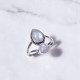 Wholesale Multi-Gemstone 2-Stone 925 Silver Open Cage Rings | MYS BR115 Wholesale Multi-Gemstone 2-Stone 925 Silver Open Cage Rings | MYS BR115