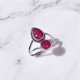Wholesale Multi-Gemstone 2-Stone 925 Silver Open Cage Rings | MYS BR115 Wholesale Multi-Gemstone 2-Stone 925 Silver Open Cage Rings | MYS BR115