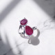 Wholesale Multi-Gemstone 2-Stone 925 Silver Whimsical Cat Rings | MYS BR116 Wholesale Multi-Gemstone 2-Stone 925 Silver Whimsical Cat Rings | MYS BR116