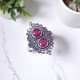 Wholesale Multi-Gemstone 2-Stone 925 Silver Vintage Balinese Rings | MYS BR118 Wholesale Multi-Gemstone 2-Stone 925 Silver Vintage Balinese Rings | MYS BR118