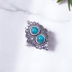 Wholesale Multi-Gemstone 2-Stone 925 Silver Vintage Balinese Rings | MYS BR118 Wholesale Multi-Gemstone 2-Stone 925 Silver Vintage Balinese Rings | MYS BR118