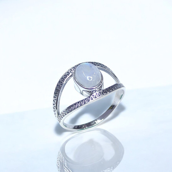 Wholesale 925 Sterling Silver Boho Open Eye Ring | Multi Gemstone Geometric Marquise Jewelry (MYS BR74)