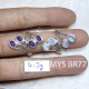 Wholesale 925 Sterling Silver Multi Stone Ring | Minimalist Bypass Oval Gemstone Cluster Jewelry (MYS BR77) Wholesale 925 Sterling Silver Multi Stone Ring | Minimalist Bypass Oval Gemstone Cluster Jewelry (MYS BR77)