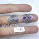 Wholesale 925 Sterling Silver Gemstone Ring | Vintage Ornate Twin Teardrop Filigree Statement Jewelry (MYS BR78) Wholesale 925 Sterling Silver Gemstone Ring | Vintage Ornate Twin Teardrop Filigree Statement Jewelry (MYS BR78)