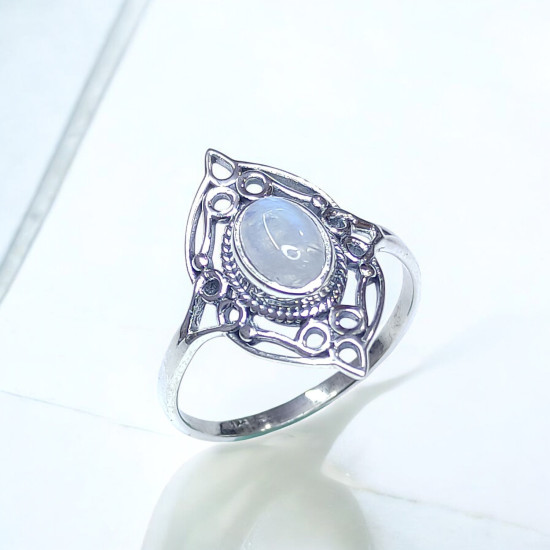 Wholesale 925 Sterling Silver Gemstone Ring | Delicate Openwork Marquise Filigree Boho Jewelry (MYS BR79) Wholesale 925 Sterling Silver Gemstone Ring | Delicate Openwork Marquise Filigree Boho Jewelry (MYS BR79)