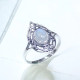 Wholesale 925 Sterling Silver Gemstone Ring | Delicate Openwork Marquise Filigree Boho Jewelry (MYS BR79) Wholesale 925 Sterling Silver Gemstone Ring | Delicate Openwork Marquise Filigree Boho Jewelry (MYS BR79)