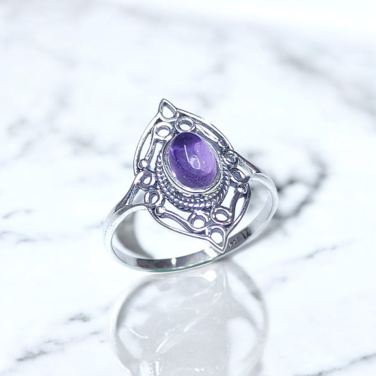Wholesale 925 Sterling Silver Gemstone Ring | Delicate Openwork Marquise Filigree Boho Jewelry (MYS BR79) Wholesale 925 Sterling Silver Gemstone Ring | Delicate Openwork Marquise Filigree Boho Jewelry (MYS BR79)