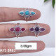925 Sterling Silver Rings Natural Turquoise & Moonstone Gemstone Wholeslae Price Silver Rings MYS BR83 925 Sterling Silver Rings Natural Turquoise & Moonstone Gemstone Wholeslae Price Silver Rings MYS BR83