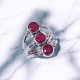 Wholesale Multi-Gemstone 3-Stone 925 Silver Cage Rings | MYS BR84 Wholesale Multi-Gemstone 3-Stone 925 Silver Cage Rings | MYS BR84