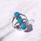 Wholesale Multi-Gemstone 3-Stone 925 Silver Cage Rings | MYS BR84 Wholesale Multi-Gemstone 3-Stone 925 Silver Cage Rings | MYS BR84
