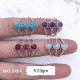 Wholesale Multi-Gemstone 3-Stone 925 Silver Cage Rings | MYS BR84 Wholesale Multi-Gemstone 3-Stone 925 Silver Cage Rings | MYS BR84